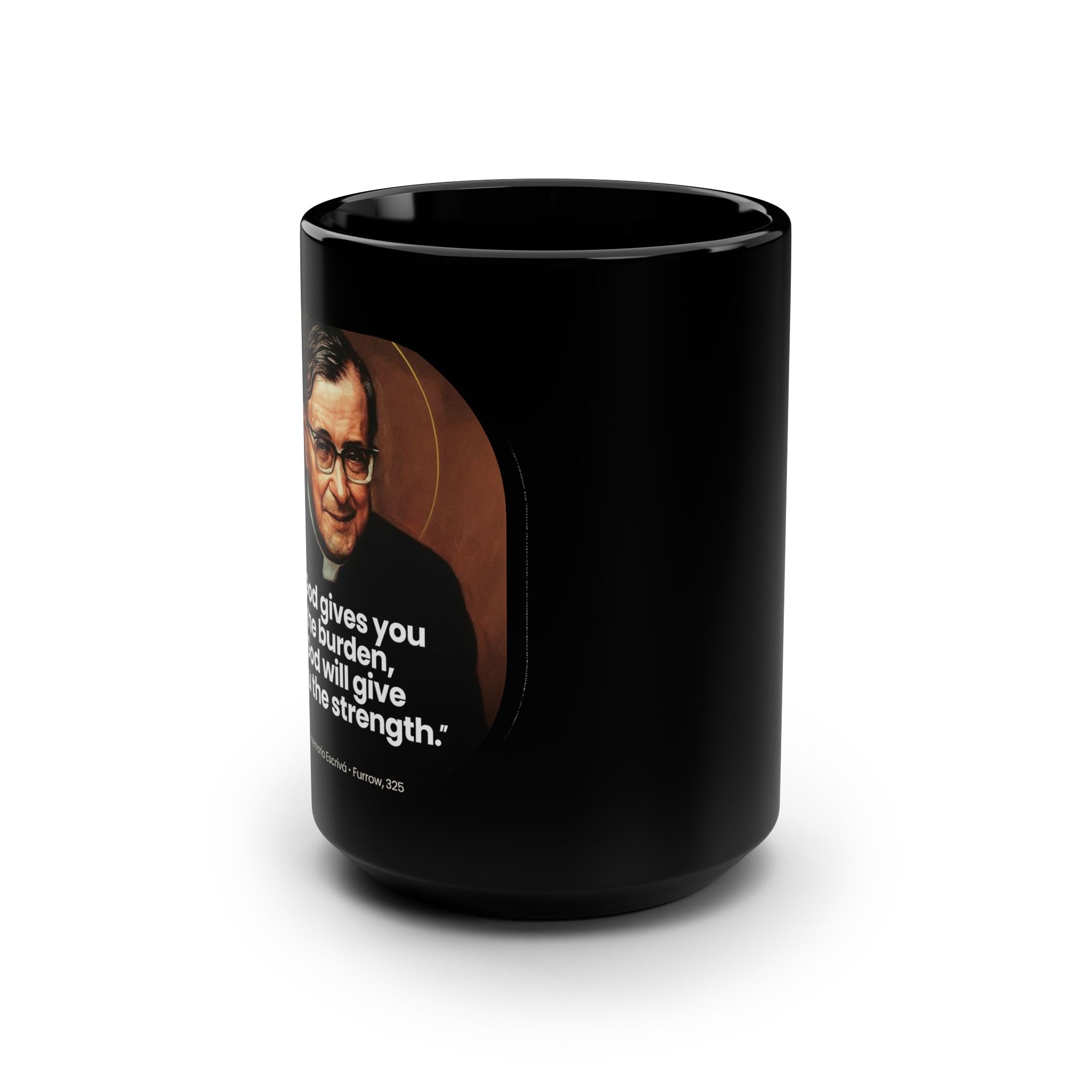 Copy of Black 15oz Mug — 'Fiat mihi secundum verbum tuum' Latin Prayer Coffee Mug