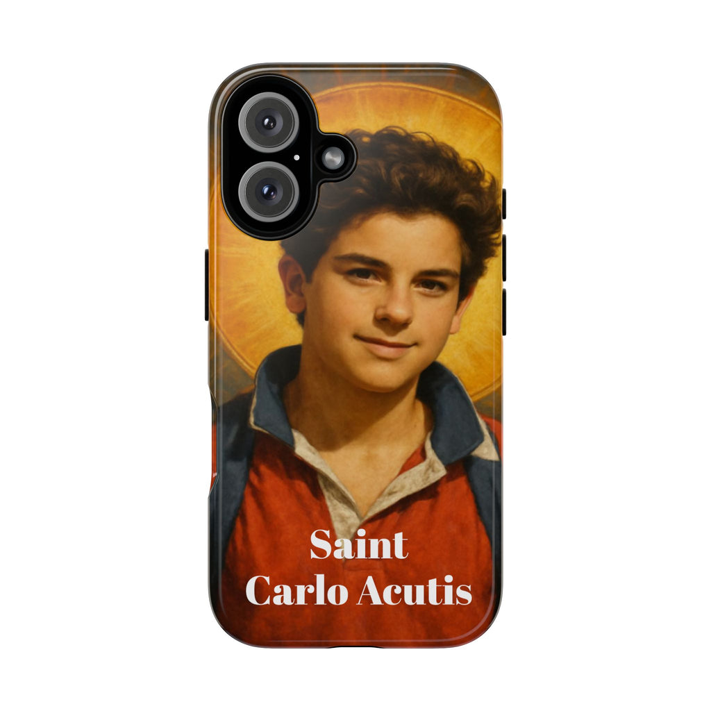 Saint Carlo Acutis Phone Case - Religious Patron Protector for Teens & Catholics