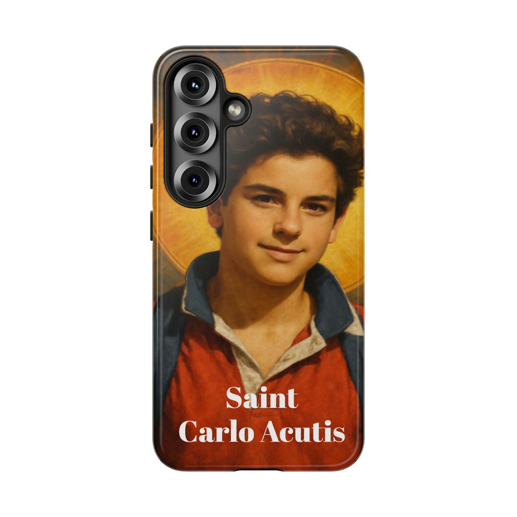 Saint Carlo Acutis Phone Case - Religious Patron Protector for Teens & Catholics