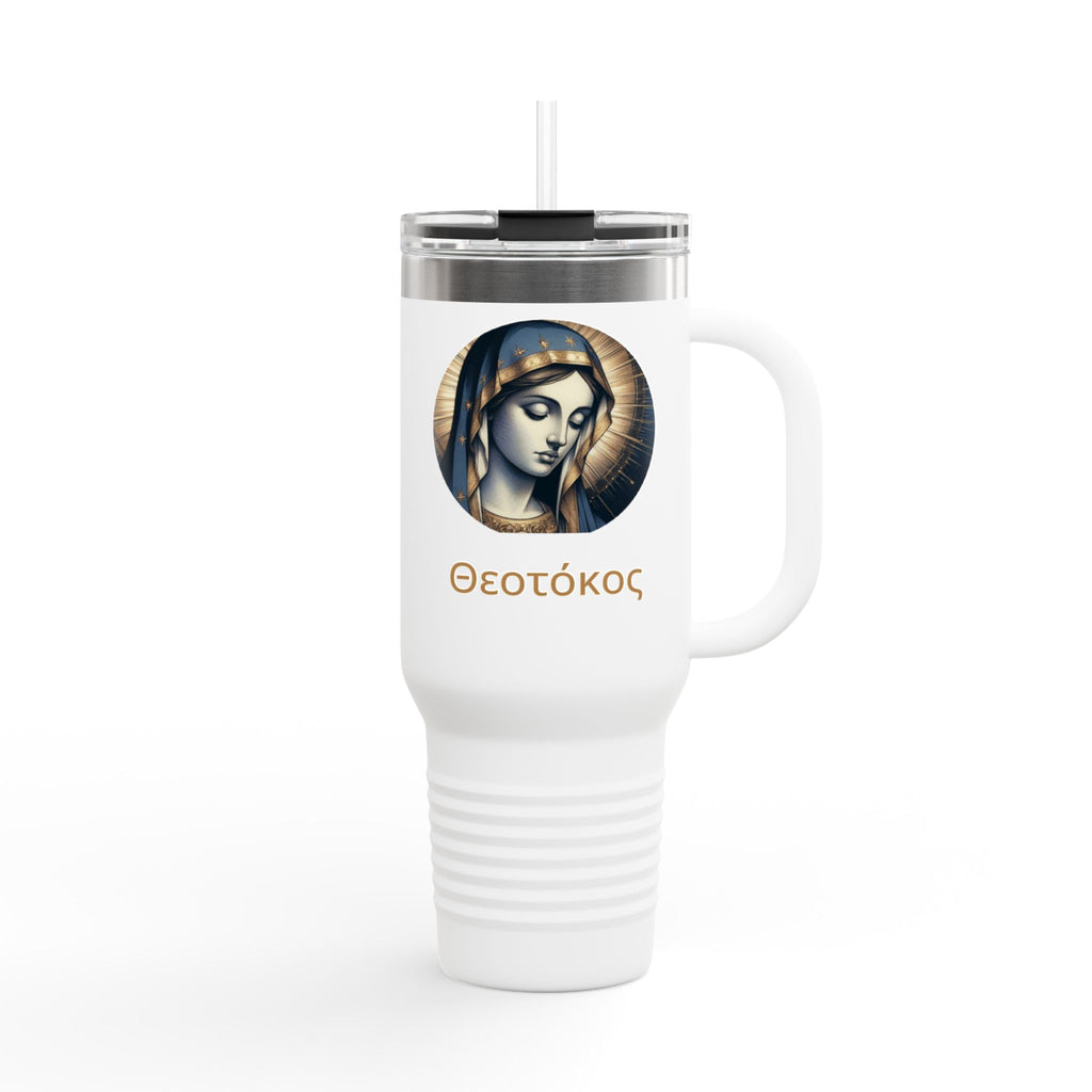 Spiritual Insulated Travel Mug - 40oz with Theotokos Design