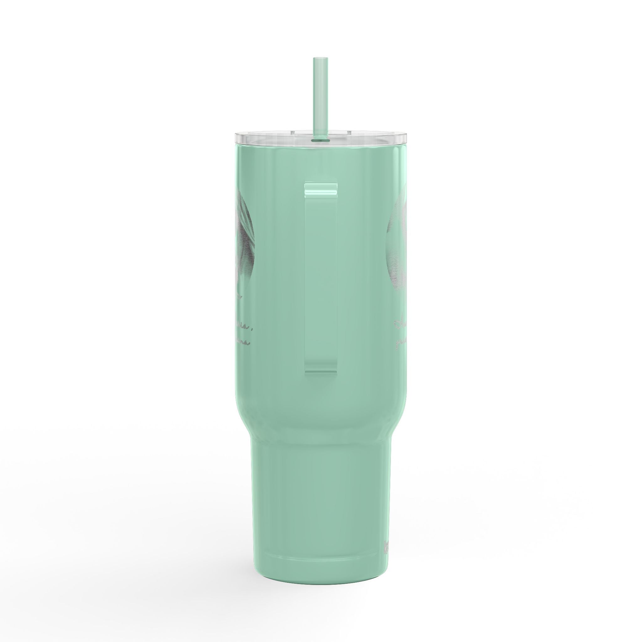 40oz Engraved Religious Tumbler - Our Mother, Pray For Us Insulated Travel Mug