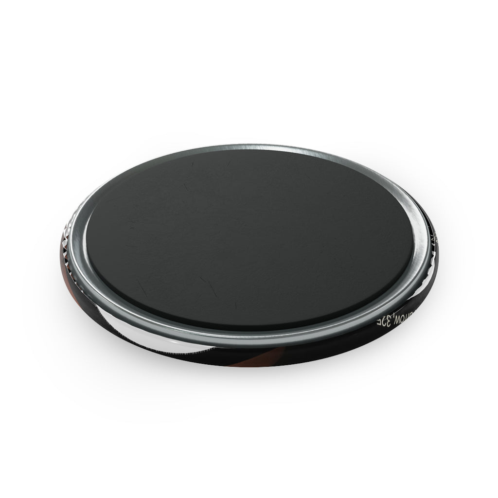 Saint Quote Round Magnet — "If God gives you the burden, God will give you the strength"