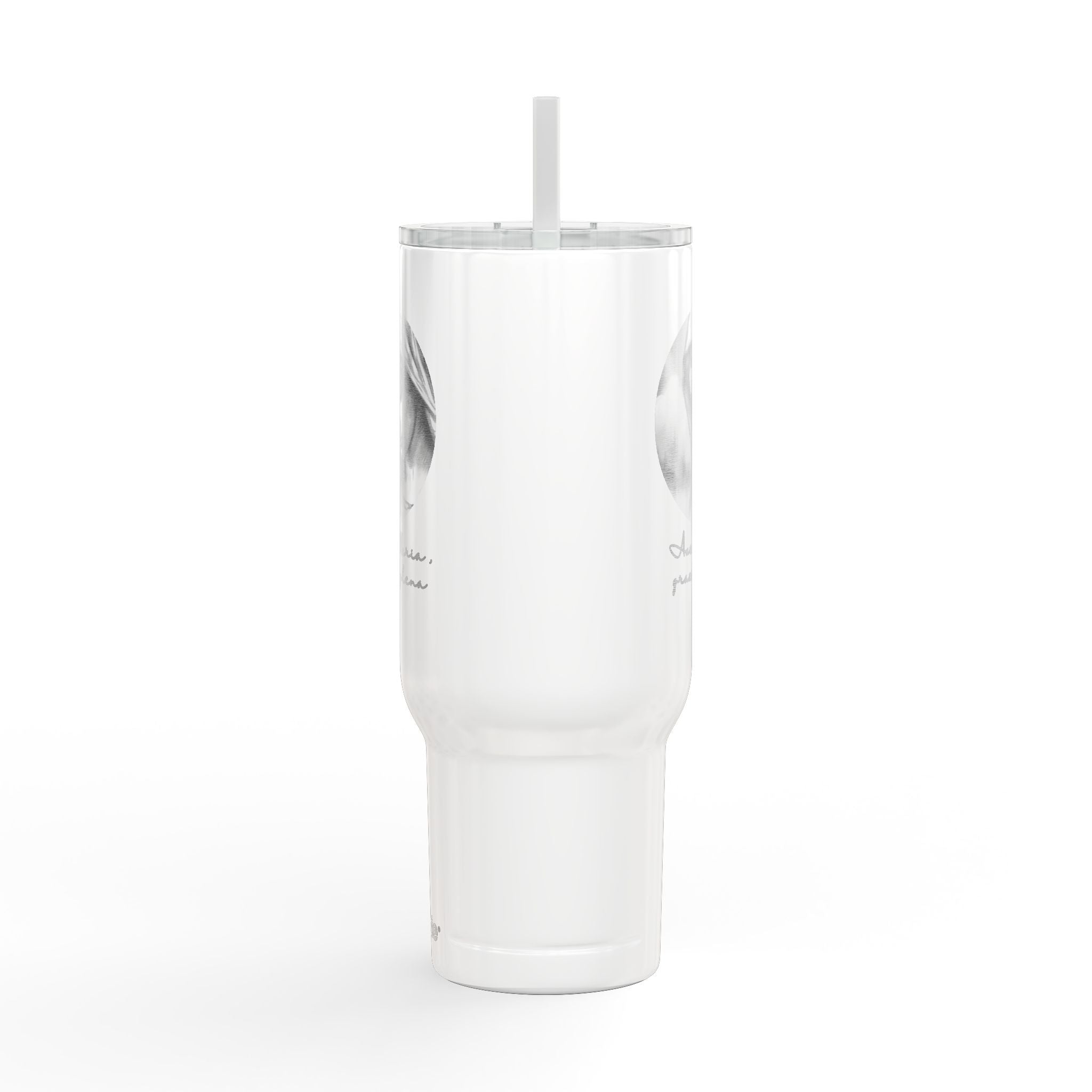 40oz Engraved Religious Tumbler - Our Mother, Pray For Us Insulated Travel Mug