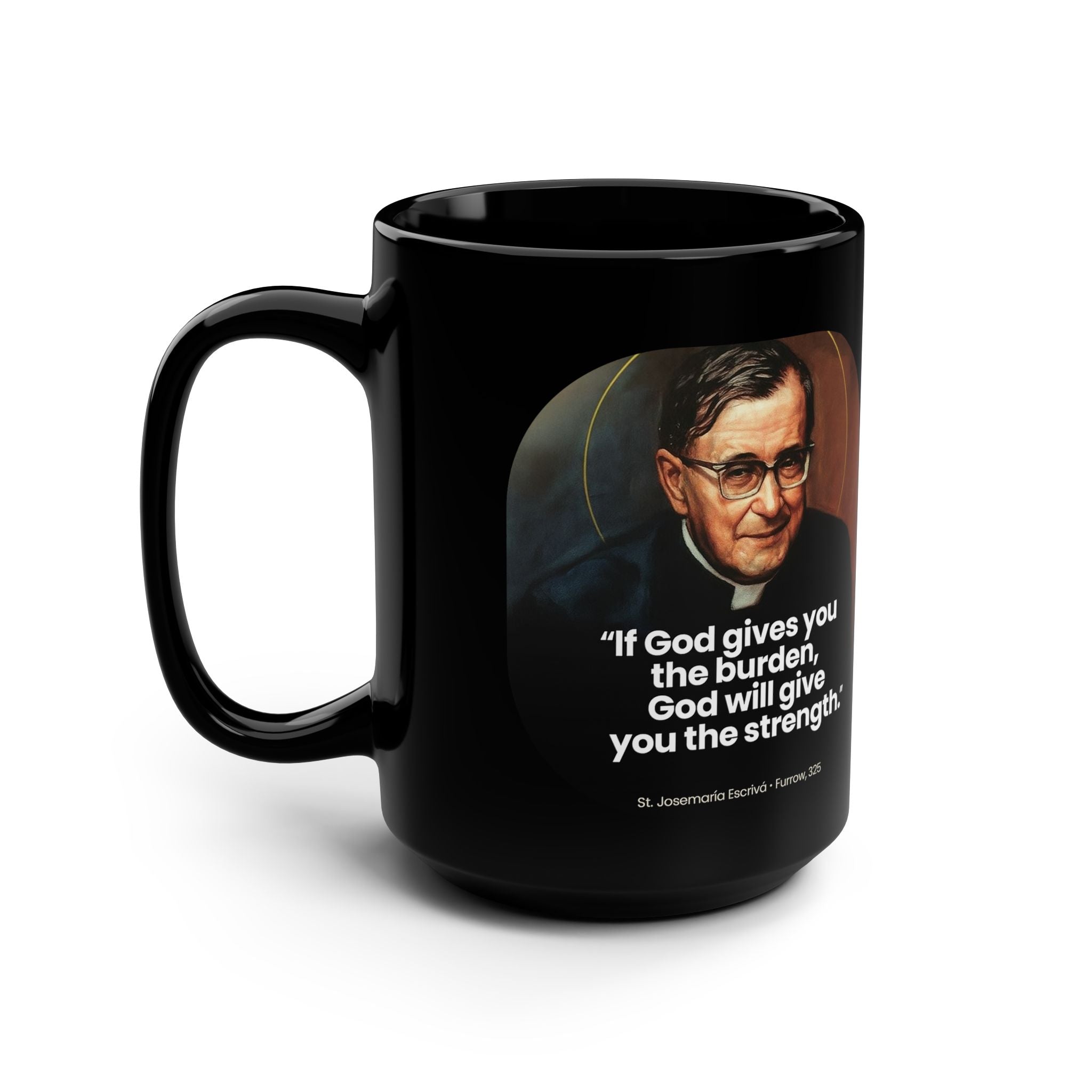 Copy of Black 15oz Mug — 'Fiat mihi secundum verbum tuum' Latin Prayer Coffee Mug