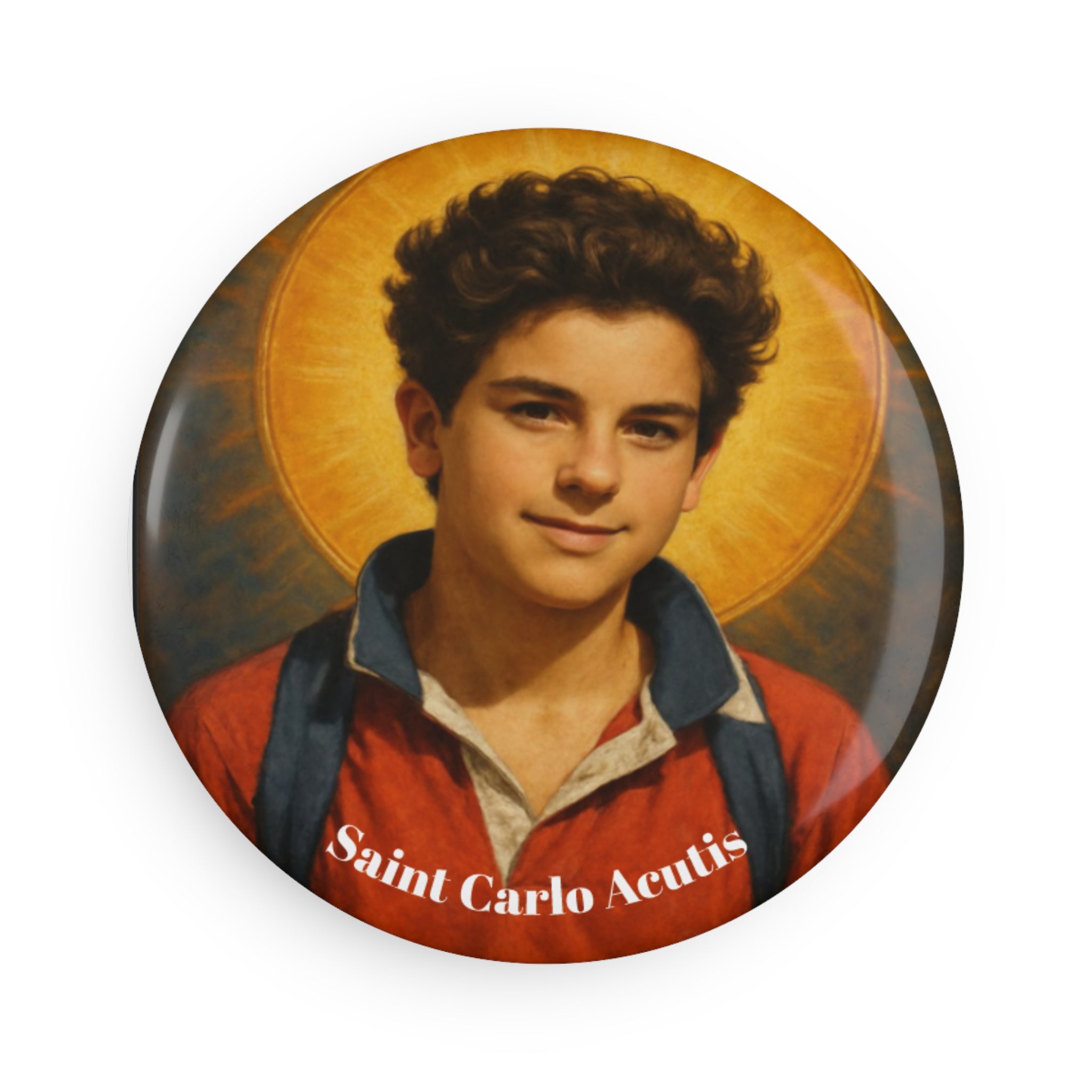 Inspirational Round Button Magnet - Unique Art Design