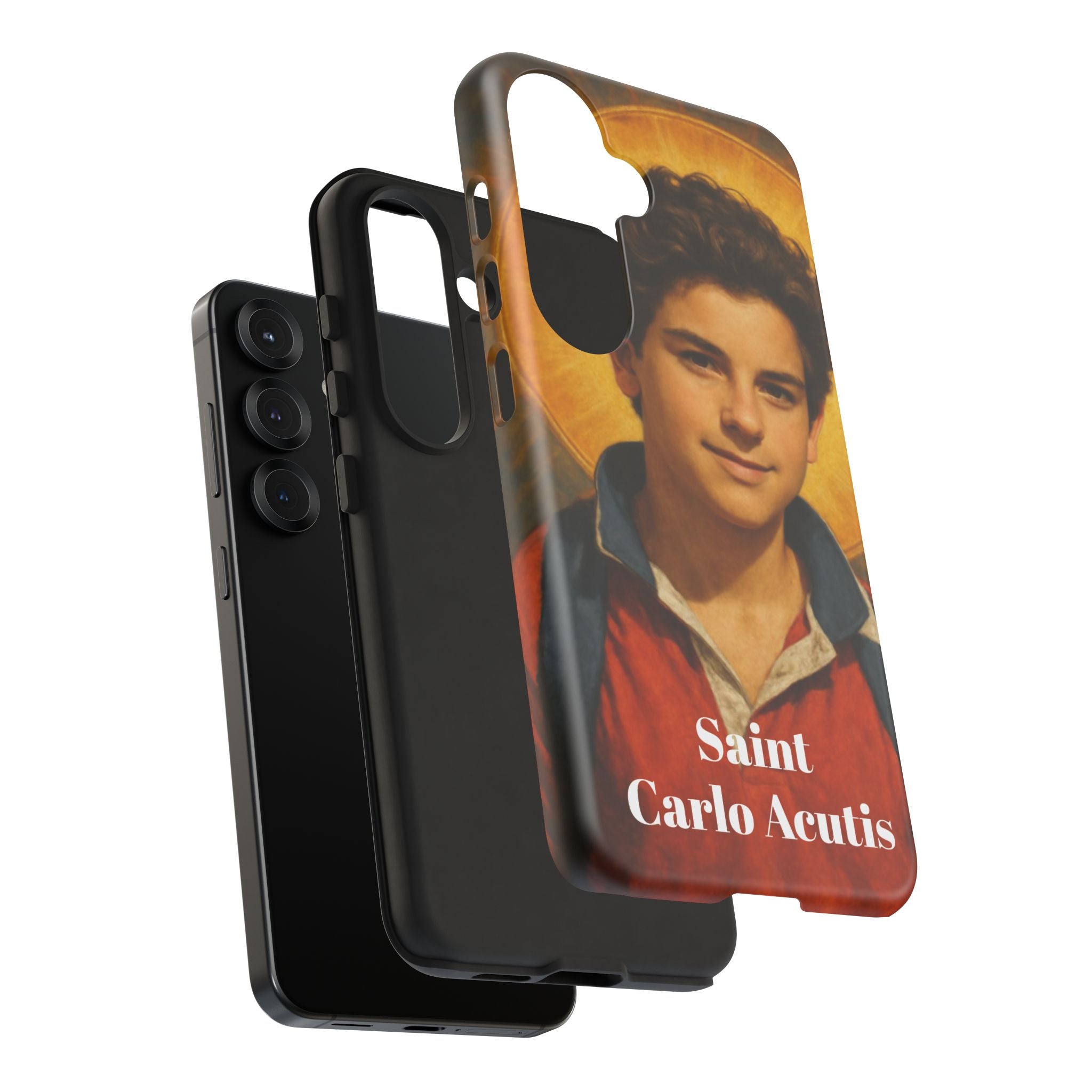 Saint Carlo Acutis Phone Case - Religious Patron Protector for Teens & Catholics