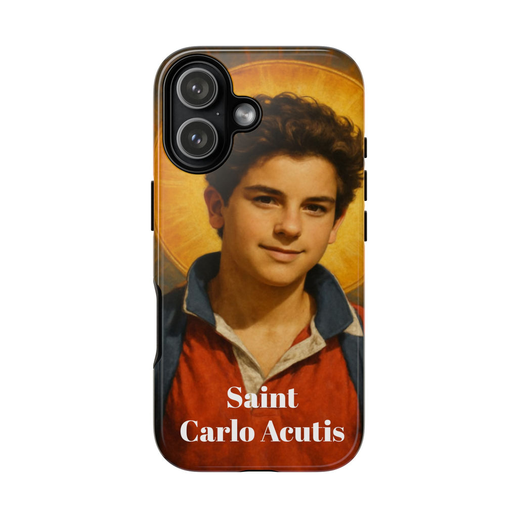 Saint Carlo Acutis Phone Case - Religious Patron Protector for Teens & Catholics