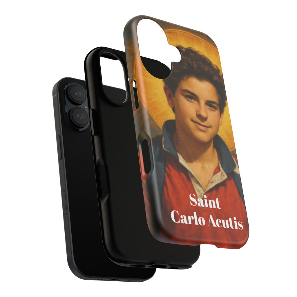 Saint Carlo Acutis Phone Case - Religious Patron Protector for Teens & Catholics