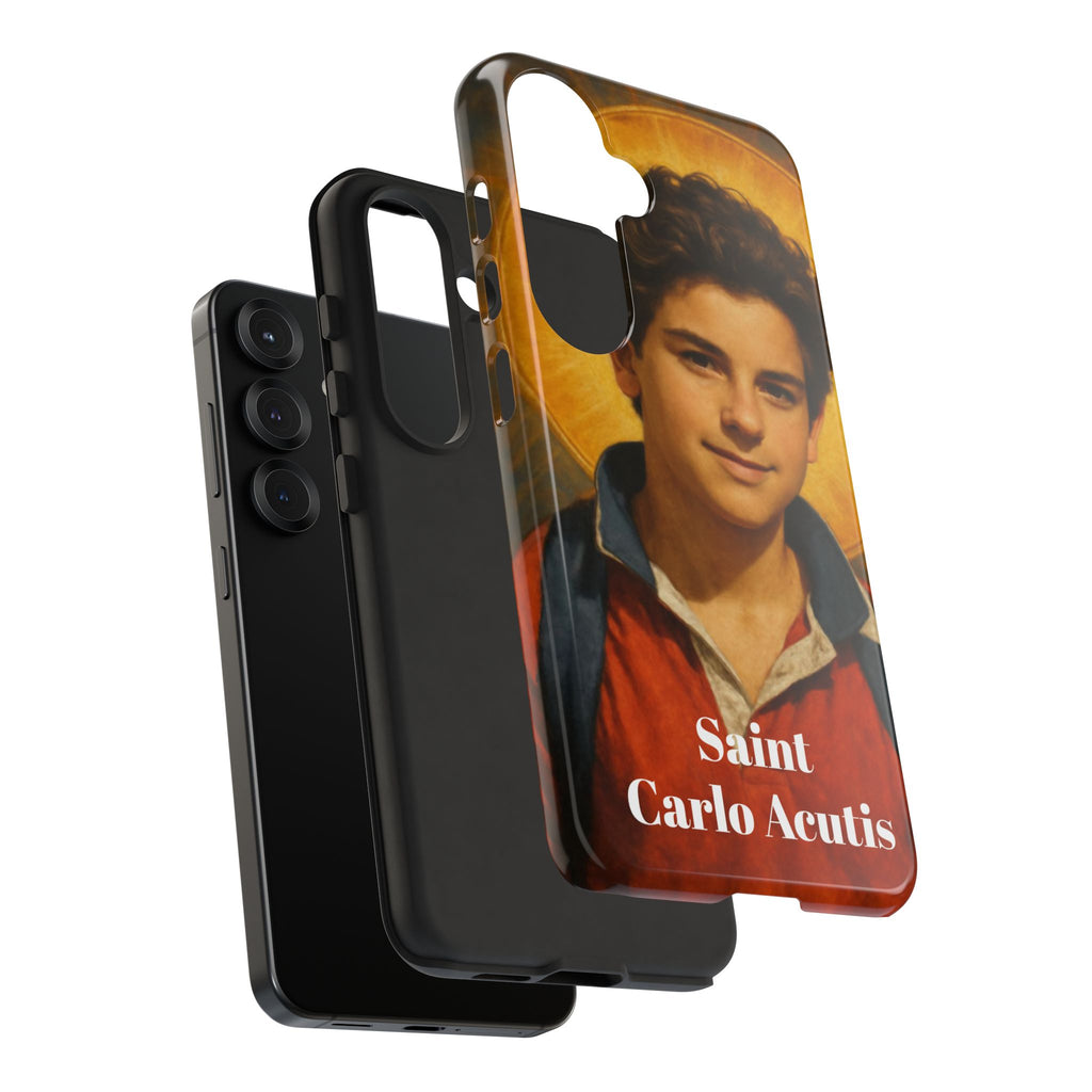 Saint Carlo Acutis Phone Case - Religious Patron Protector for Teens & Catholics