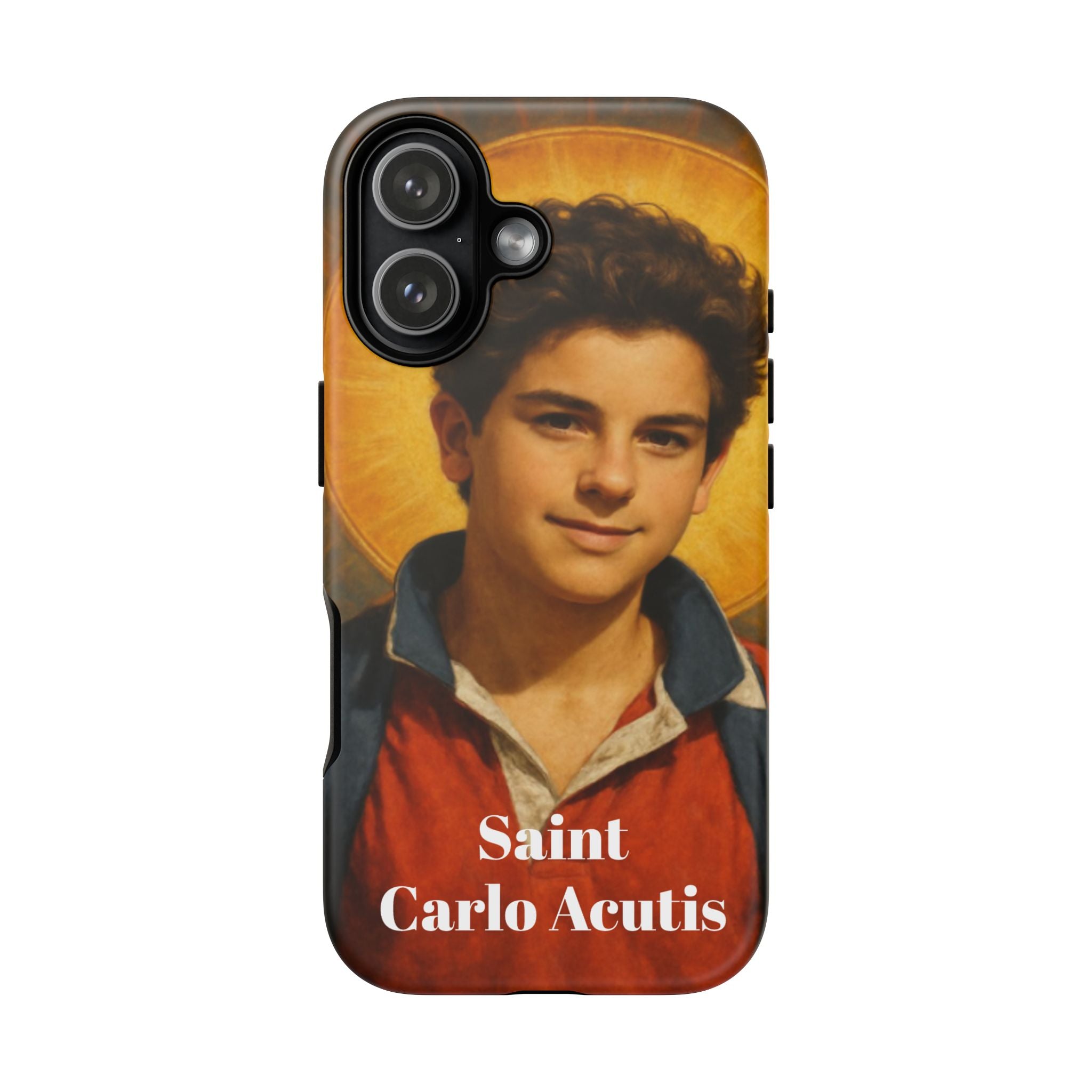 Saint Carlo Acutis Phone Case - Religious Patron Protector for Teens & Catholics